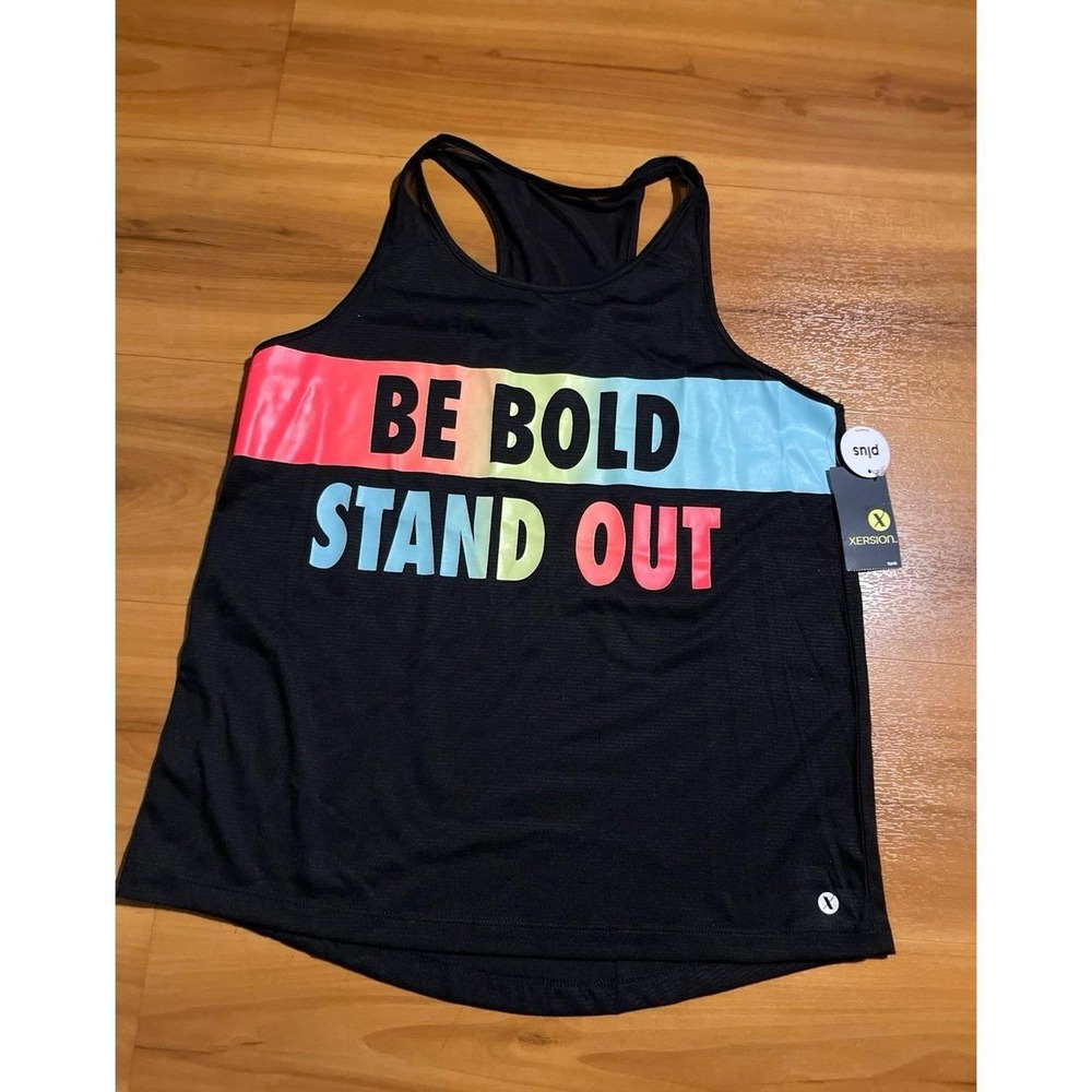 Girls Nwt Xersion "Be Bold Stand‎ Out" Athletic Performance Quick Dri Tanktop